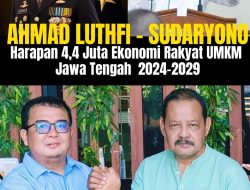 Dr Ali Mahsun ATMO: Ahmad Luthfi-Sudaryono Harapan 4,4 Juta Ekonomi Rakyat UMKM Jawa Tengah