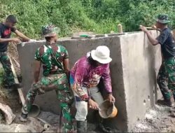 TMMD ke 120, Kodim 0621/Kab Bogor Bangun 3 Unit Penampungan Air Bersih Bagi Masyarakat Desa Sirnajaya