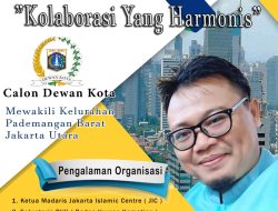 BANG JUNAEDI AKTIFIS REMAJA MASJID MAJU DEWAN KOTA JAKARTA UTARA PERIODE 2024-2029 MELALUI KELURAHAN PADEMANGAN BARA