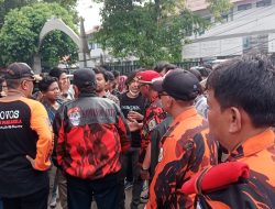Ormas PP Kota Tangerang Jaga Kondusifitas Demo di Depan Kantor Kesbangpol