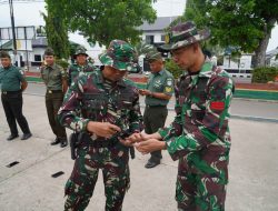Komitmen Berantas Judi Online, Korem Lilawangsa Razia HP Ratusan Prajurit TNI