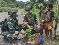 Satgas Habema Gelar Hari Berkat, Disambut Antusias Warga Matoa