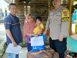 Polsek Ciampea Salurkan Bantuan di Wilayah Hukumnya Untuk Anak Stunting