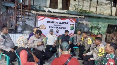 Program Sambang dan Rembug Warga Polsek Koja di Kelurahan Rawa Badak Utara