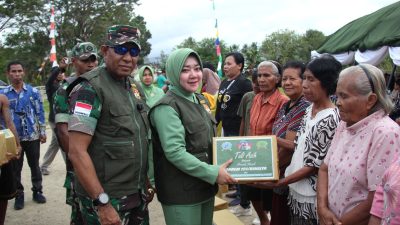 Danrem 151/Binaiya Kunjungan ke Kodim 1513/Seram Bagian Barat Resmikan Program Kampung Pancasila