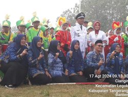Pemdes Ciangir Gelar Upacara Bendera Memperingati HUT RI Yang ke -79 Tahun 2024
