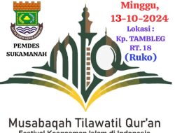 Musyawarah Persiapan Pelaksanaan (MTQ) Musabaqoh Tilawatil Qur’an, dan (FSQ) Festival Seni Qasidah Tingkat Desa Kecamatan Jambe