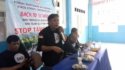 Bersama FWJ Indonesia Tangerang Kota, SMK Islam Al Ayaniyah Sosialisasi Cegah Tawuran Pelajar