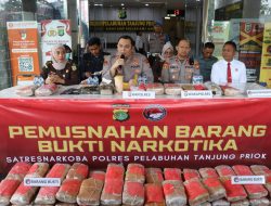 Dukung Asta Cita Presiden Prabowo, 22.100 Jiwa Terselamatkan, Polres Pelabuhan Tanjung Priok Musnahkan Narkoba Senilai Rp. 1.8 Milyard