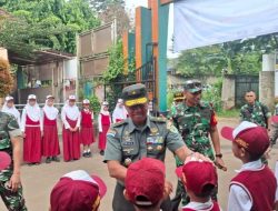 Dandim 0621/Kab Bogor Dampingi IRDAM III/Slw Dalam Sosialisasi dan Pendistribusian Makanan Bergizi