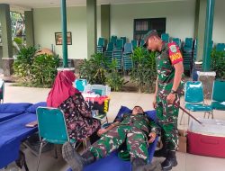 Dandim 0621/Kab Bogor Letkol Inf Henggar Triwahono, Hadiri Kegiatan Donor Darah