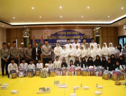 Polres Pelabuhan Tj Priok, Peringati Isra’ Mi’raj dan Santunan Anak Yatim, Berikan Buku Alat Tulis dan Tas 