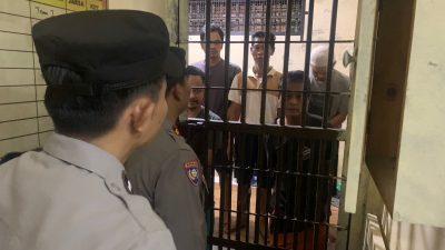 Pawas Beserta Anggota Polsek Cisoka Polresta Tangerang Polda Banten, cek Ruang Tahanan di Mako Polsek Cisoka