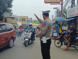 Wujud Pelayanan Kepolisian, Pengaturan Arus Lalu Lintas Antisipasi Kamseltibcarlantas di Wilayah Polsek Balaraja