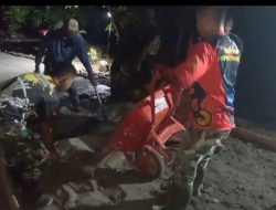 Malam Hari Tak Surutkan Langkah TNI, Bergerak Terus Dalam TMMD ke – 123 Kodim 0621/Kab.Bogor