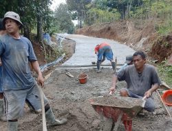 Cuaca Cerah, TMMD ke -123 Kodim 0621/ Kab.Bogor Harapkan Progres Tembus 100 Meter Pengecoran Jalan