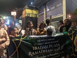 Pelaksanaan Pawai Obor di Kelurahan Kalianyar Jakarta Barat, dalam Rangka Menyambut Bulan Suci Ramadhan 1446 H