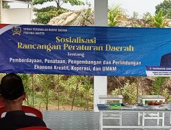 Sosialisasi Perda Kecamatan Muncang, Pengembangan dan Perlindungan Ekonomi Kreatif
