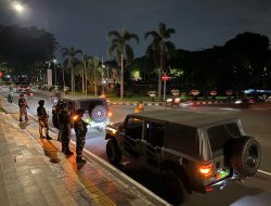 Patroli Malam Koramil 03/Pasar Rebo Ciracas, Pelihara Kondusifitas Wilayah