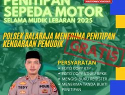 Polsek Balaraja: Silahkan Titipkan Kendaraan Sepeda Motor Selama Mudik Lebaran di Hari Raya Idul Fitri 1446 H