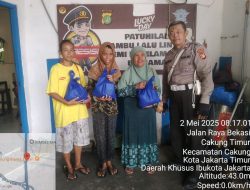 Unit Lantas Cakung Resto Jakarta Timur, Berbagi Jum’at Berkah 