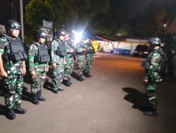 Kondusifitas Kampung Terjaga, Koramil 03/Pasar Rebo, Ciracas Giat Rutin Patroli Malam