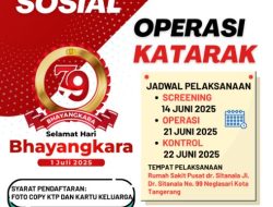 Hari Bhayangkara ke-79 Tahun 2025, Polres Metro Tangerang Kota Gelar Operasi Katarak Gratis, Simak Disini