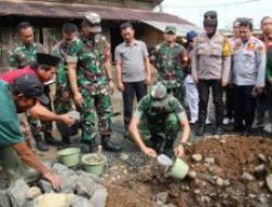 Dandim 0621/Kab Bogor Letkol Inf Henggar Tri Wahono, Peletakan Batu Pertama Pembangunan Pos Koramil Mega Mendung