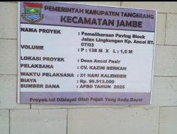 Warga Kampung Ancol Pasir, Antusias Sambut Pembangunan Jalan Lingkungan Paving Block