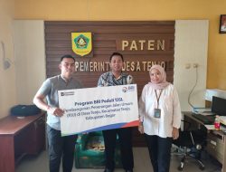 BRI Kanca Pamulang Dukung Pembangunan PJU di Desa Tenjo Bogor, Lewat Program BRI Peduli TJSL