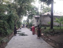 Warga Kampung Cilangkap, Antusias Sambut Pembangunan Jalan Cor Betonisasi di Desa Taman Sari