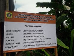 Warga Kampung Parigi Antusias Sambut Pembangunan Jalan Cor Betonisasi