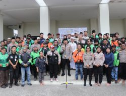 Polres Metro Tangerang Kota Gelar Doa Kebangsaan Bersama Driver Ojol