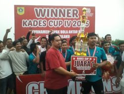 Suherman Oki Ketua Kartar Kecamatan Tenjo ” Junjung Tinggi Sportifitas Dalam Final Kades Cup Cilaku 2025