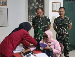 HUT Ke-80 TNI, Kodim 0504/Jakarta Selatan Gelar Bakti Kesehatan