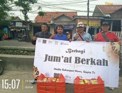 Jum’at Berkah! Gakorpan dan TV Gapta Intens Berbagi Nasi kotak