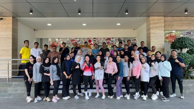 BRI BO Gunung Sahari, Gelar Senam Pagi Rutin untuk Jaga Work-Life Balance Pekerja