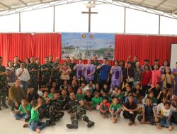 Doa Bersama dan Kunjungan Kasih Kodiklat TNI untuk Anak Yatim Piatu