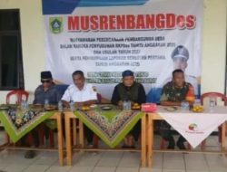 Danramil 0621-23/PP Kapten Inf Masrul Hadiri MurenbangDes Tingkat Desa di Aula kantor Desa Ciomas