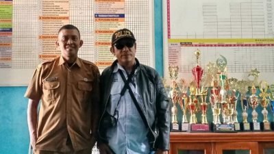 Sambut Hangat Silaturahmi Awak Media dengan Kepala Sekolah SDN Lumpang 03