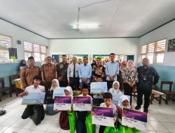 Bank BRI BO Rangkasbitung Serahkan Secara Simbolis Program Bantuan PIP di SDN 1 Pajagan, Lebak – Banten