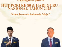 Suherman Oki Ketua Karangtaruna Kecamatan Tenjo Mengucapkan Selamat HGN Dan HUT PGRI Ke 80.