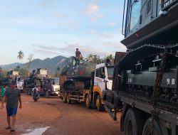 Satgas Gulbencal TNI AD Kerahkan Empat Alat Berat ke Lokasi Bencana Tukka