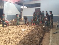 Sekolah Terdampak Banjir Pulih, Satgas Gulbencal Kodam I/BB Lancarkan KBM di Tapteng