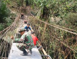 Rehab Jembatan Gantung Desa Halimbe Rampung, Mobilitas Warga Kembali Normal