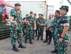 Pastikan Material Lengkap, Pangdam I/BB Tinjau Pemindahan Jembatan Modular di Medan