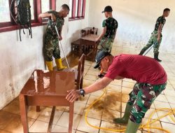 TNI Pulihkan Sekolah Pascabanjir, SDN 155680 Bonalumban Kini Kembali Fungsional