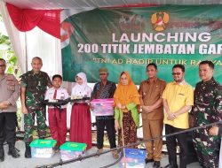 Launching Jembatan Gantung Manggala “Garuda” Perkuat Akses Warga Setu–Serang Baru