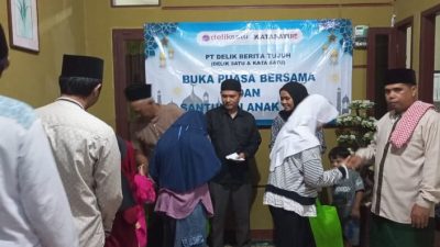 Pererat Silaturahmi, Delik Berita Tujuh Gelar Bukber dan Santunan Anak Yatim