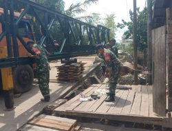 Jembatan Modular Sei Sanggul Rampung, Akses Warga Panai Hilir Kini Lancar